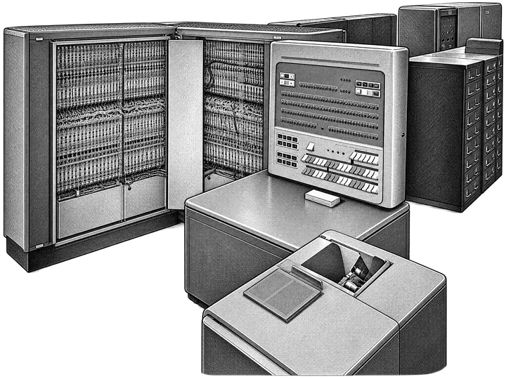Engraving of IBM Electronic Data Processing Machine - GPN-2000-001881